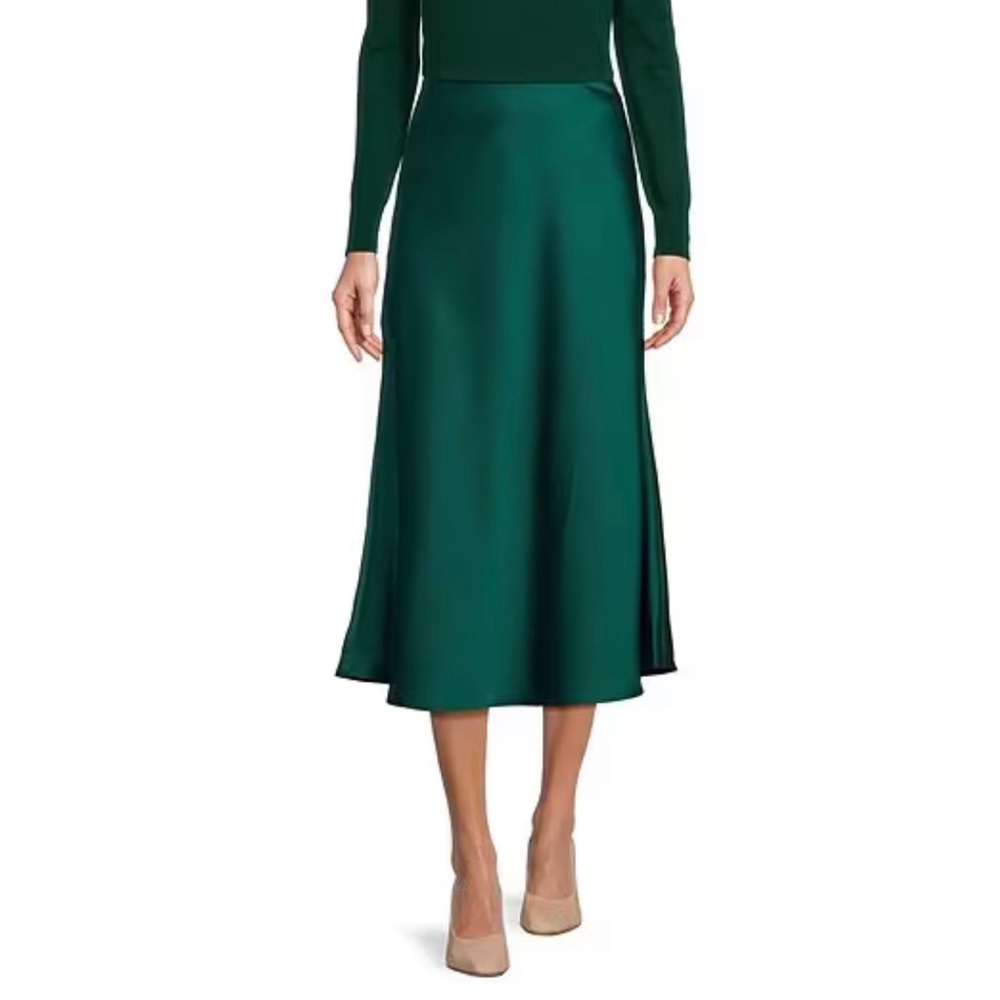 Antonio Melani Blakely Coordinating A-line Satin Skirt